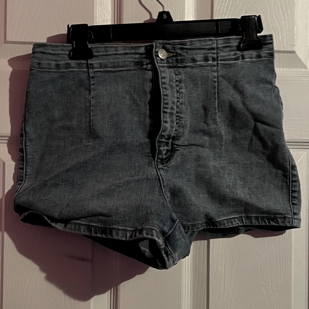 blue jean shorts